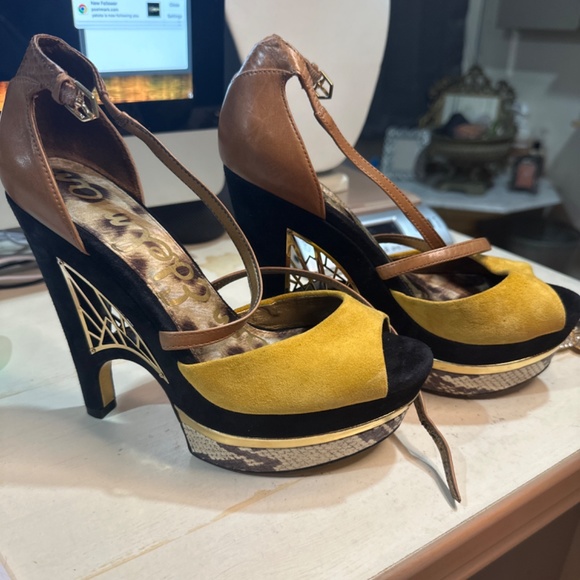 sam edelman size 6.5 wedge heel very comfortable - Picture 3 of 15